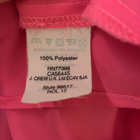 J. Crew Pink Long Sleeve Blouse - Picture 6 of 6